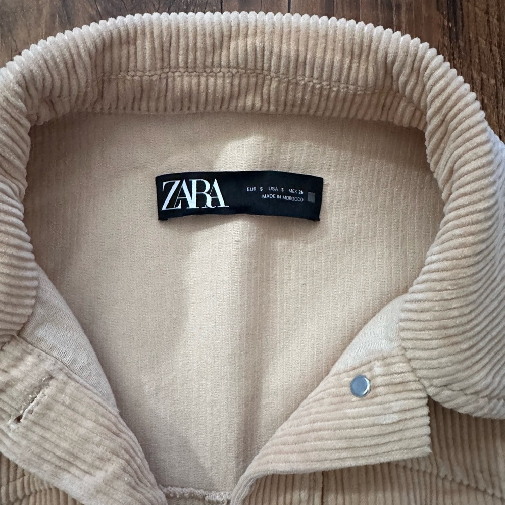 Zara corduroy overshirt jacket small - Picture 3 of 5